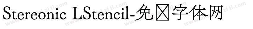 Stereonic LStencil字体转换
